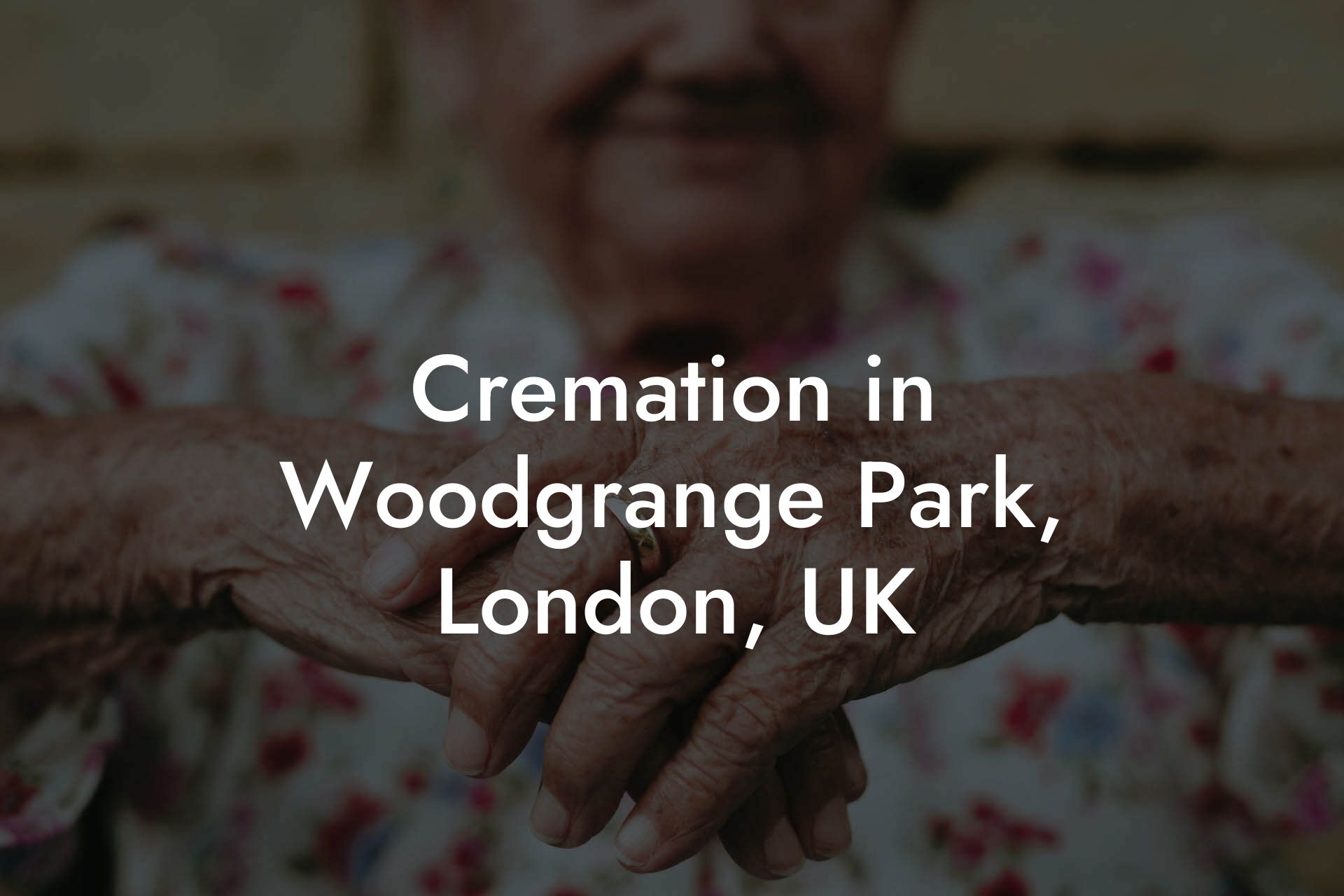 Cremation in Woodgrange Park, London, UK