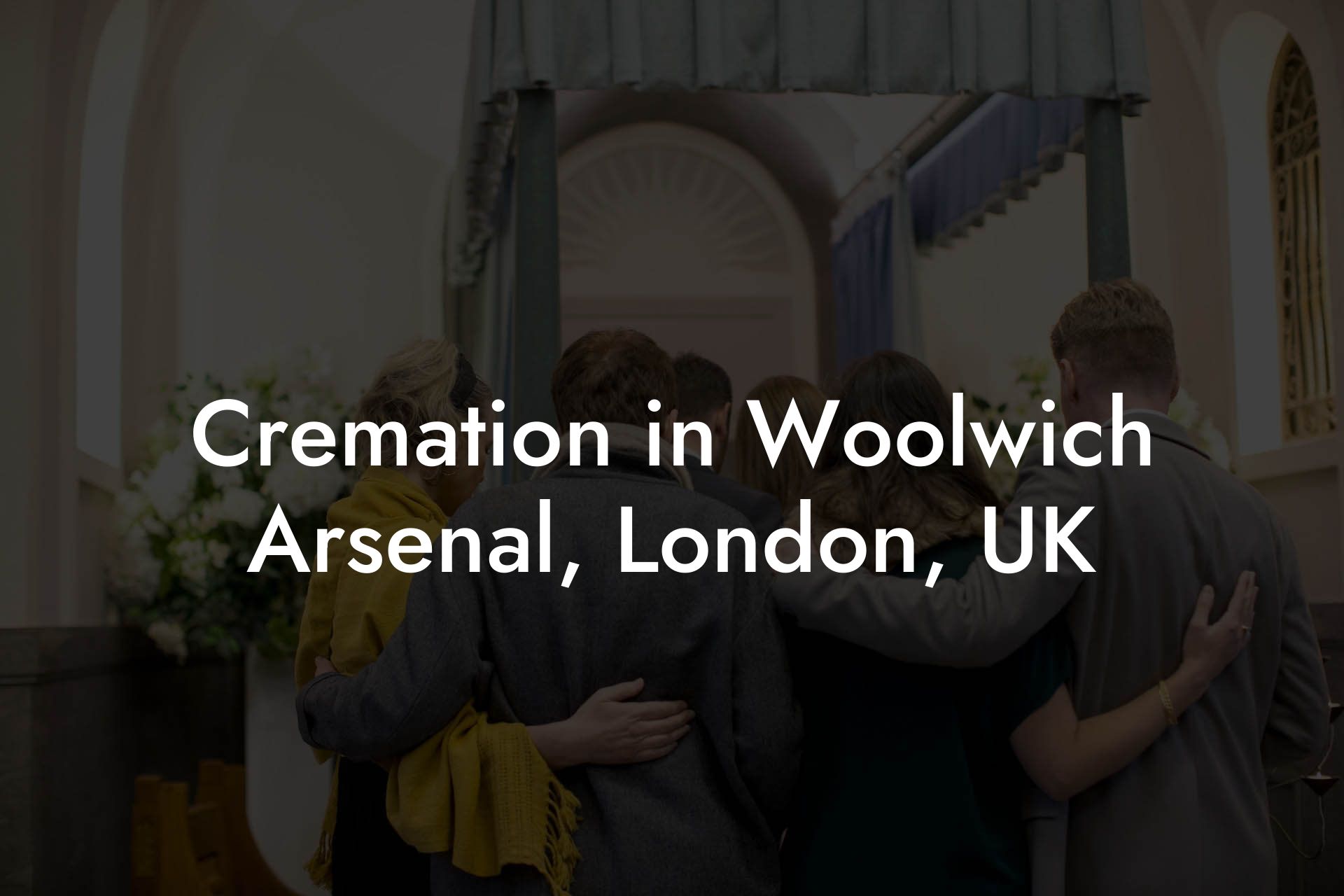 Cremation in Woolwich Arsenal, London, UK