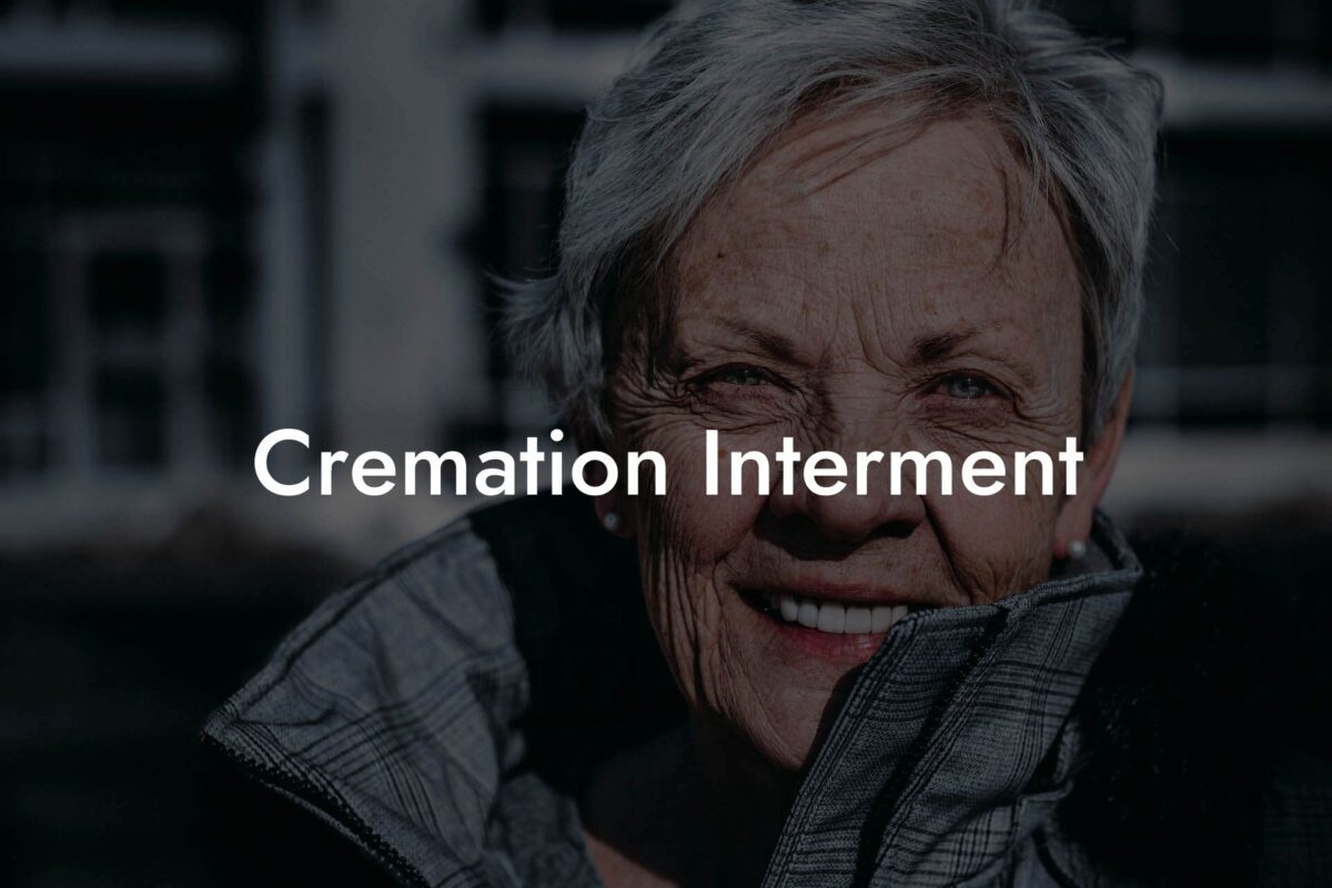 Cremation Interment