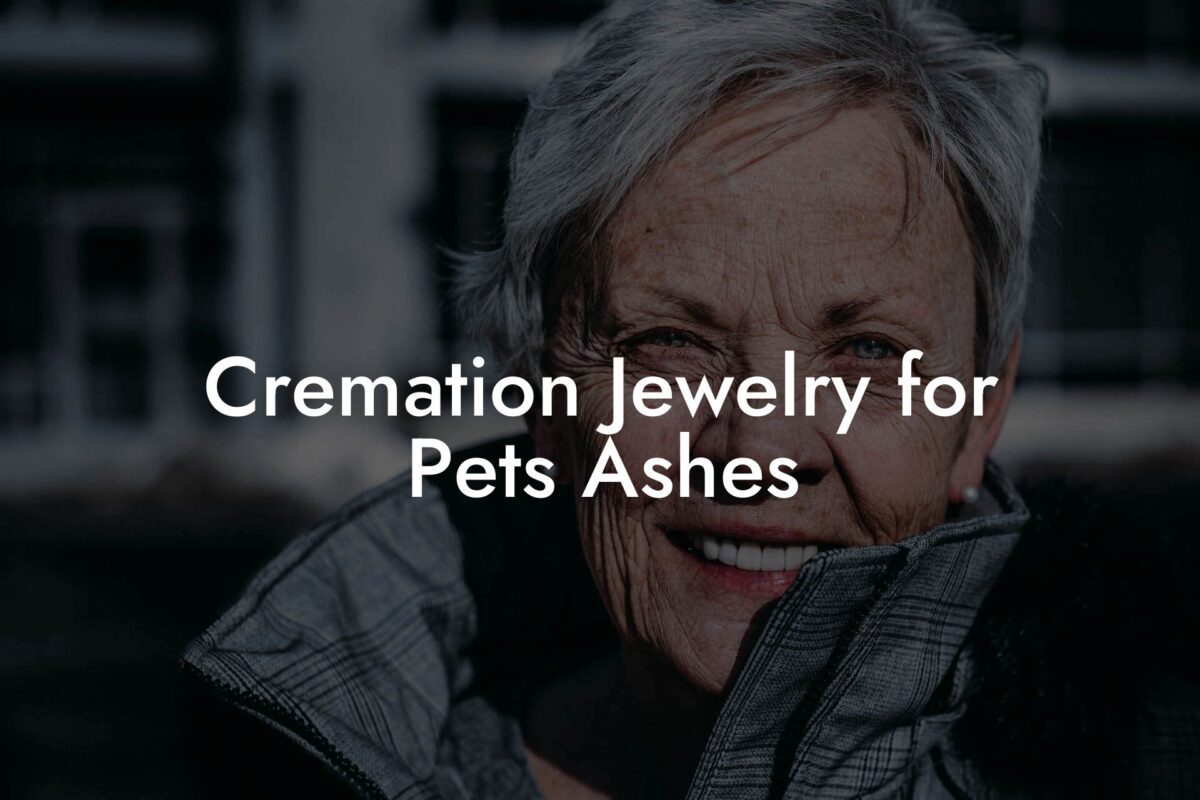 Cremation Jewelry for Pets Ashes