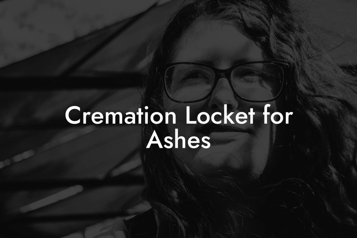 Cremation Locket for Ashes