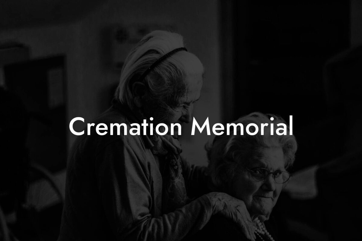 Cremation Memorial