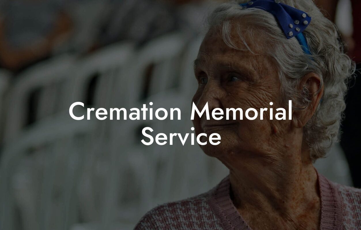 Cremation Memorial Service