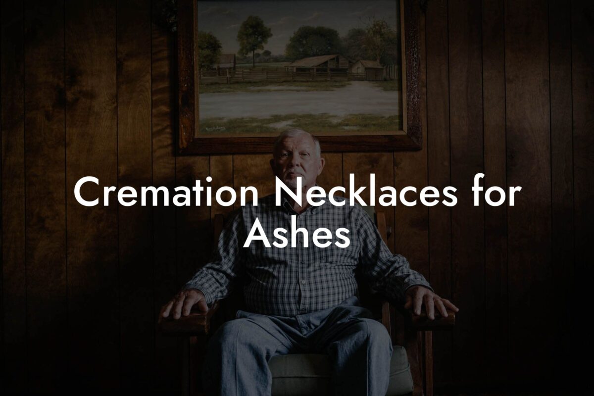 Cremation Necklaces for Ashes