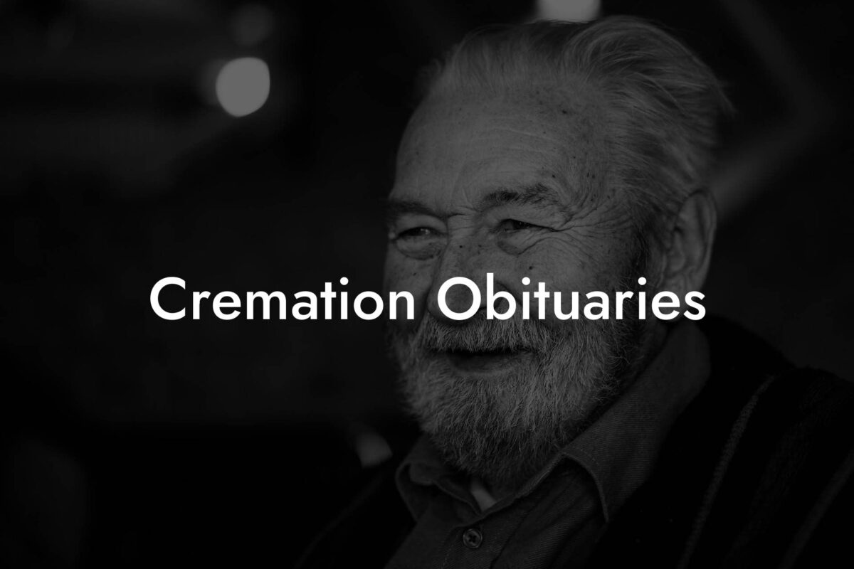 Cremation Obituaries