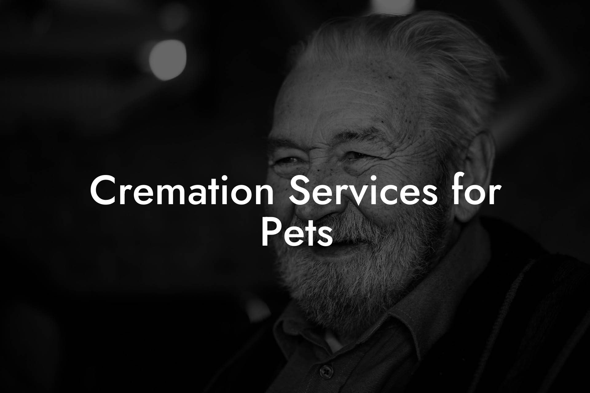 Cremation Services for Pets