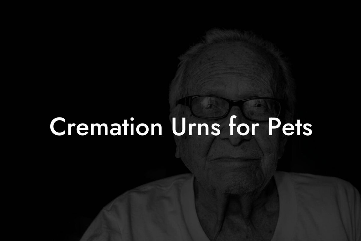 Cremation Urns for Pets