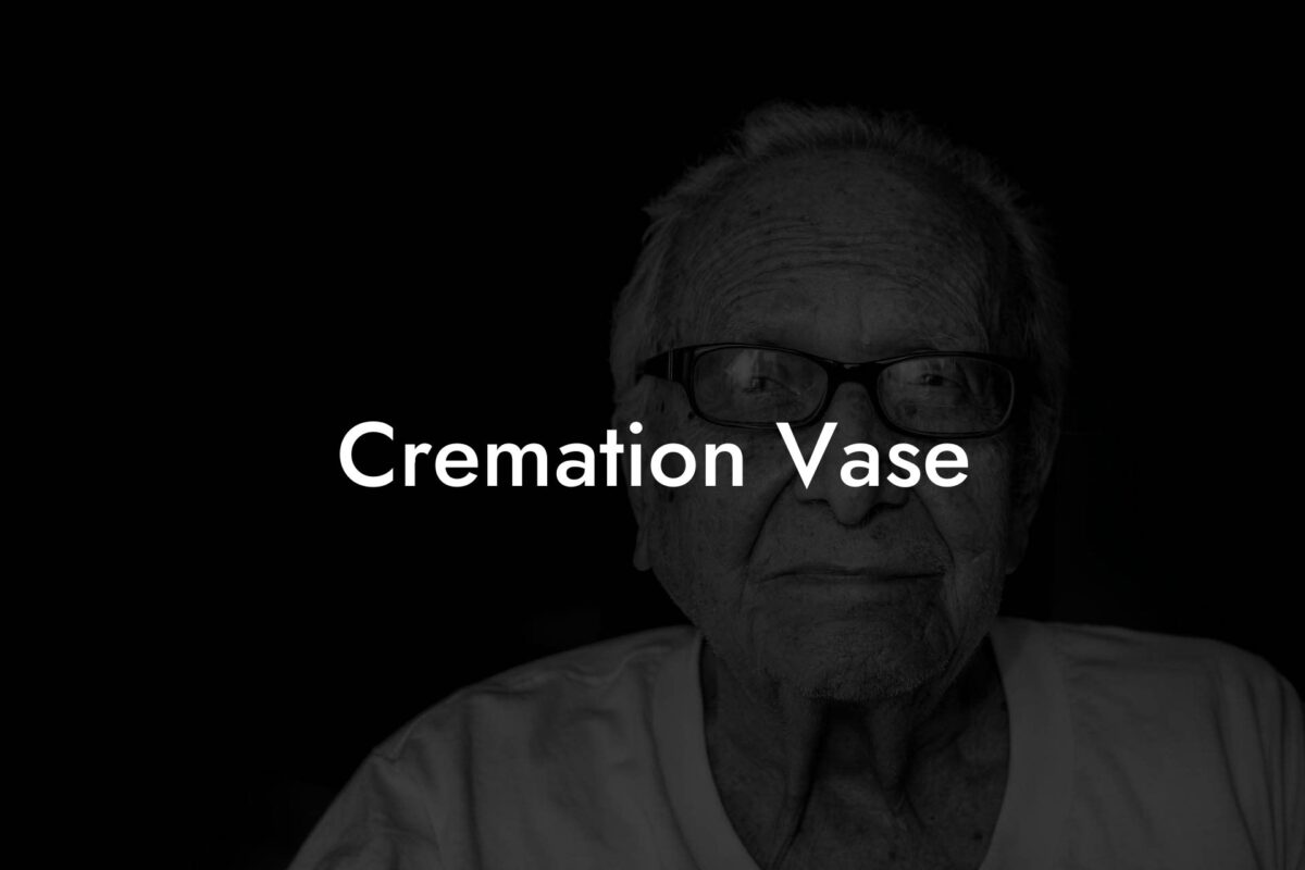 Cremation Vase