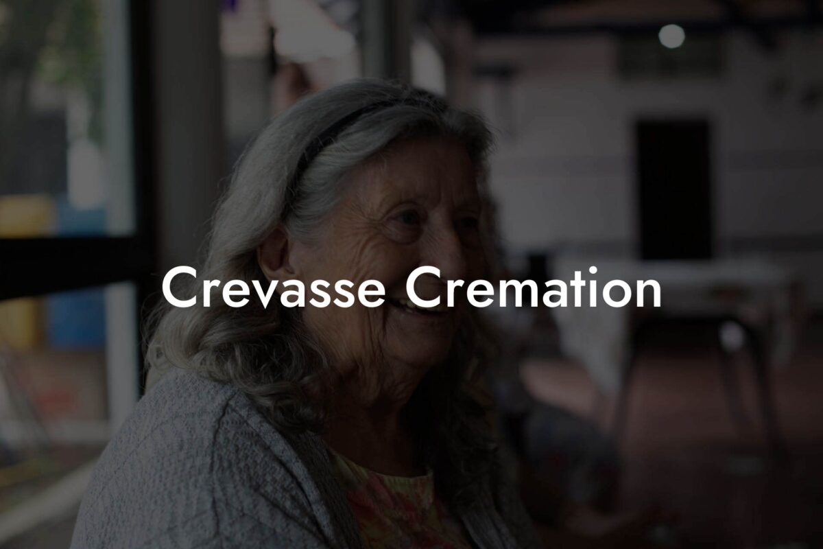 Crevasse Cremation