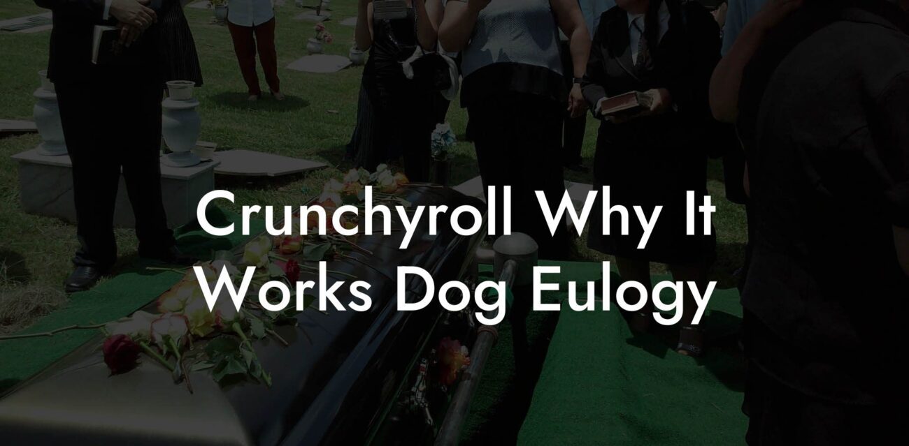 Crunchyroll Why It Works Dog Eulogy