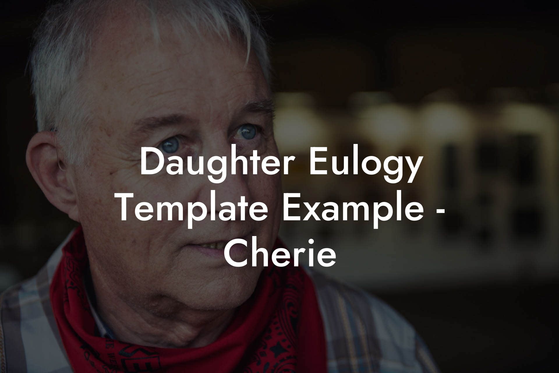 Daughter Eulogy Template Example   Cherie