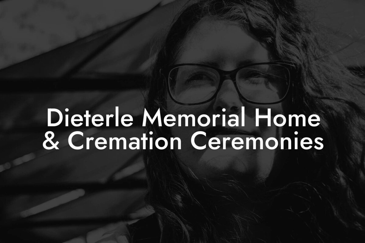 Dieterle Memorial Home & Cremation Ceremonies