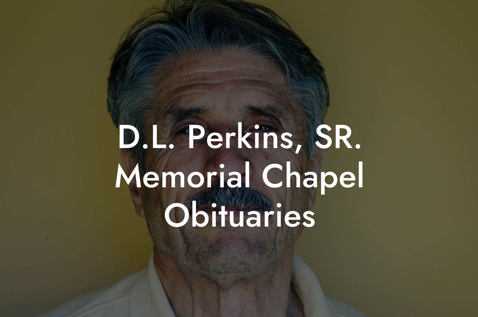 D.L. Perkins, SR. Memorial Chapel Obituaries