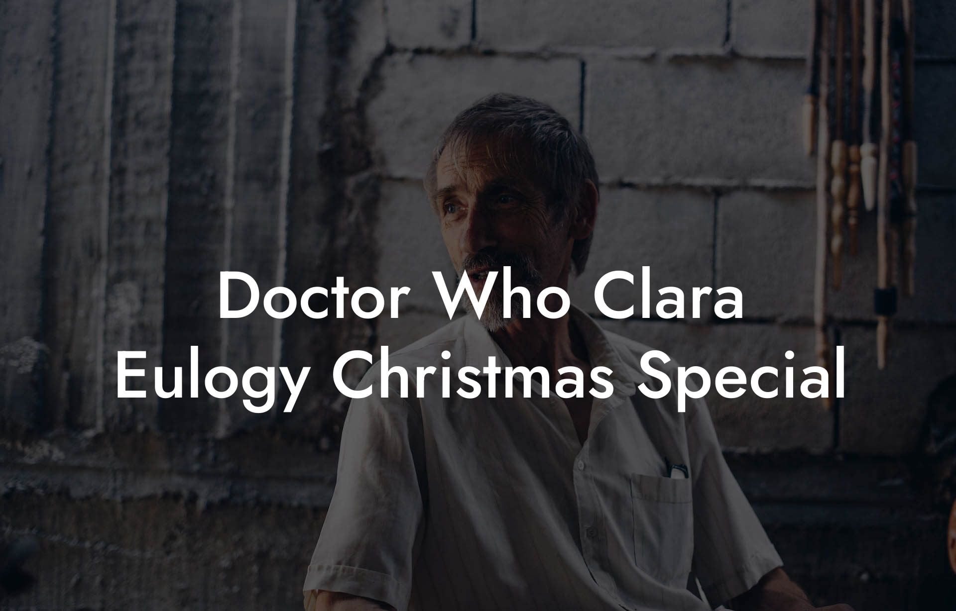 Doctor Who Clara Eulogy Christmas Special