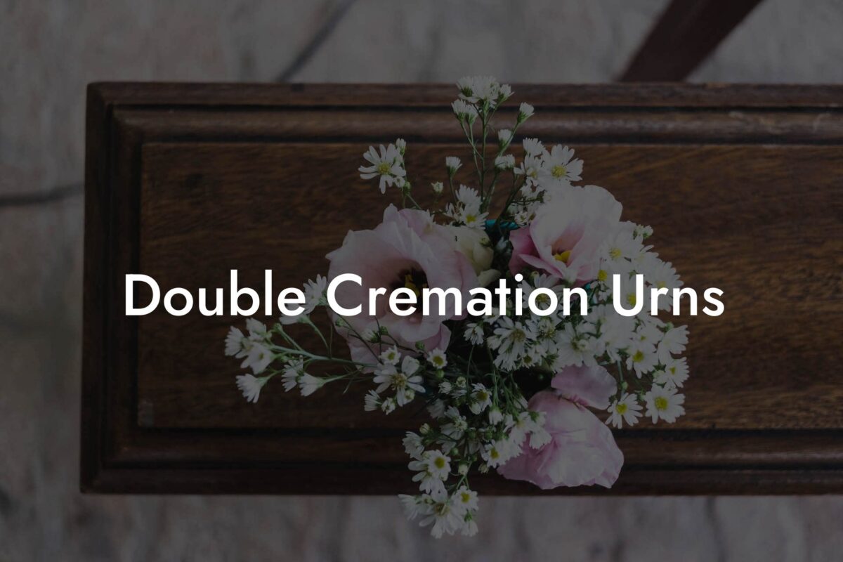 Double Cremation Urns