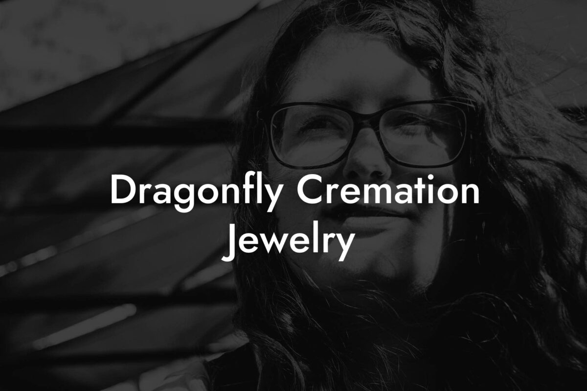 Dragonfly Cremation Jewelry