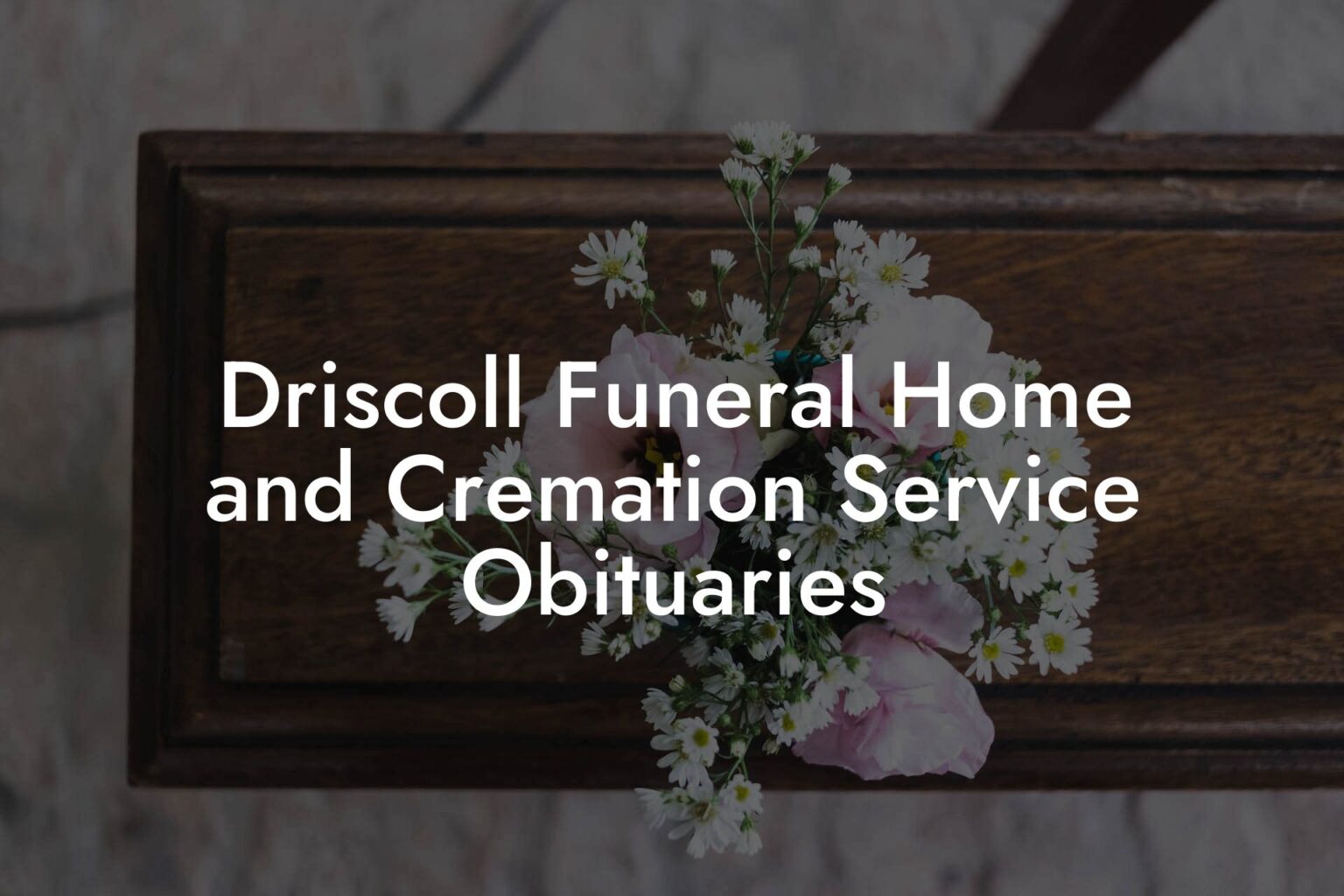 Driscoll Funeral Home And Cremation Service Obituaries - Eulogy Assistant