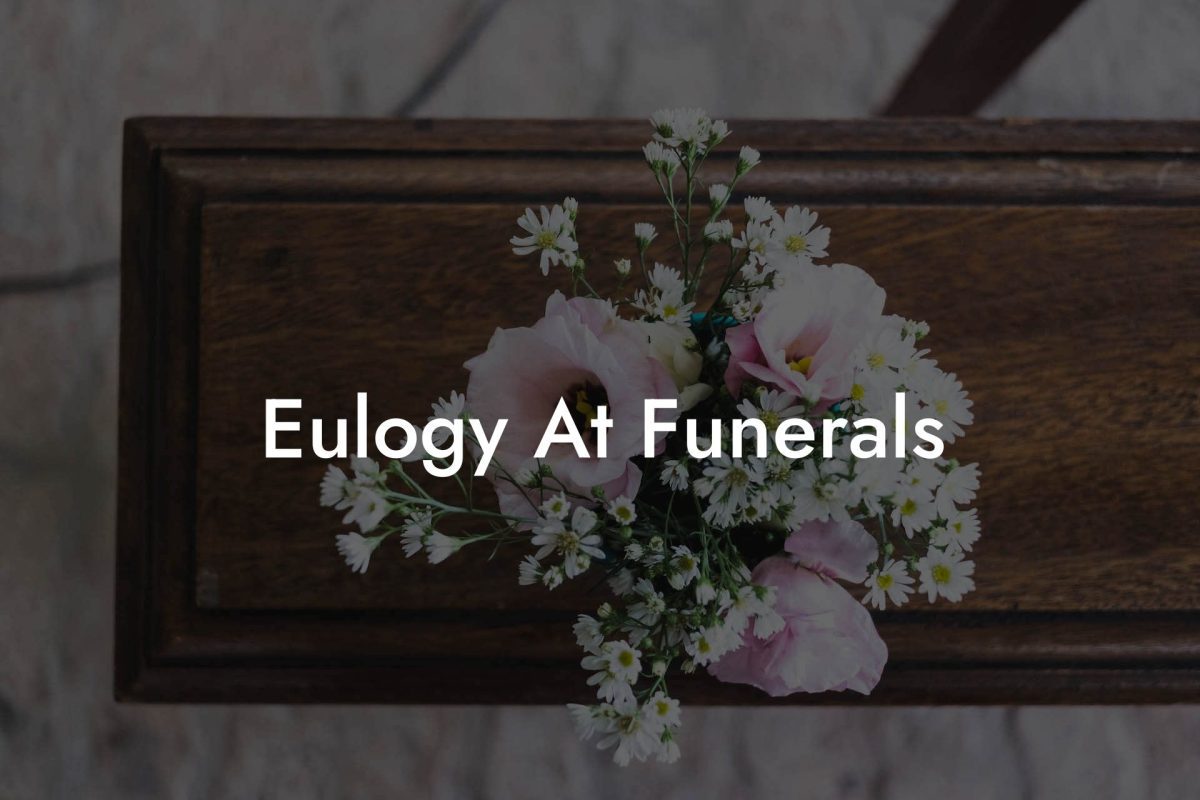 Eulogy At Funerals