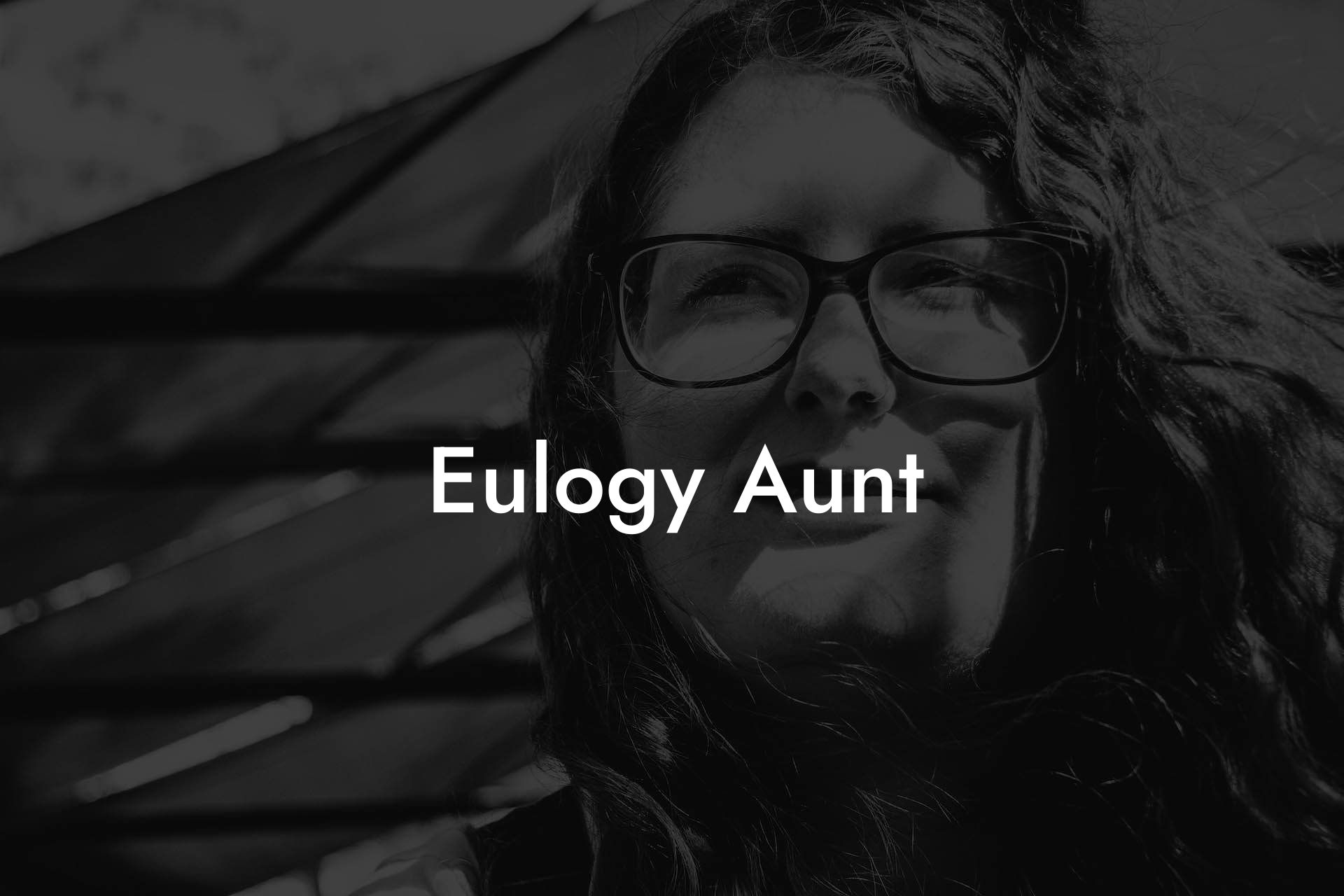 Eulogy Aunt