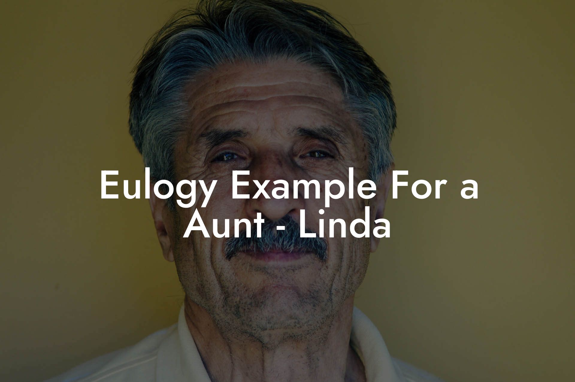 Eulogy Example For a Aunt - Linda