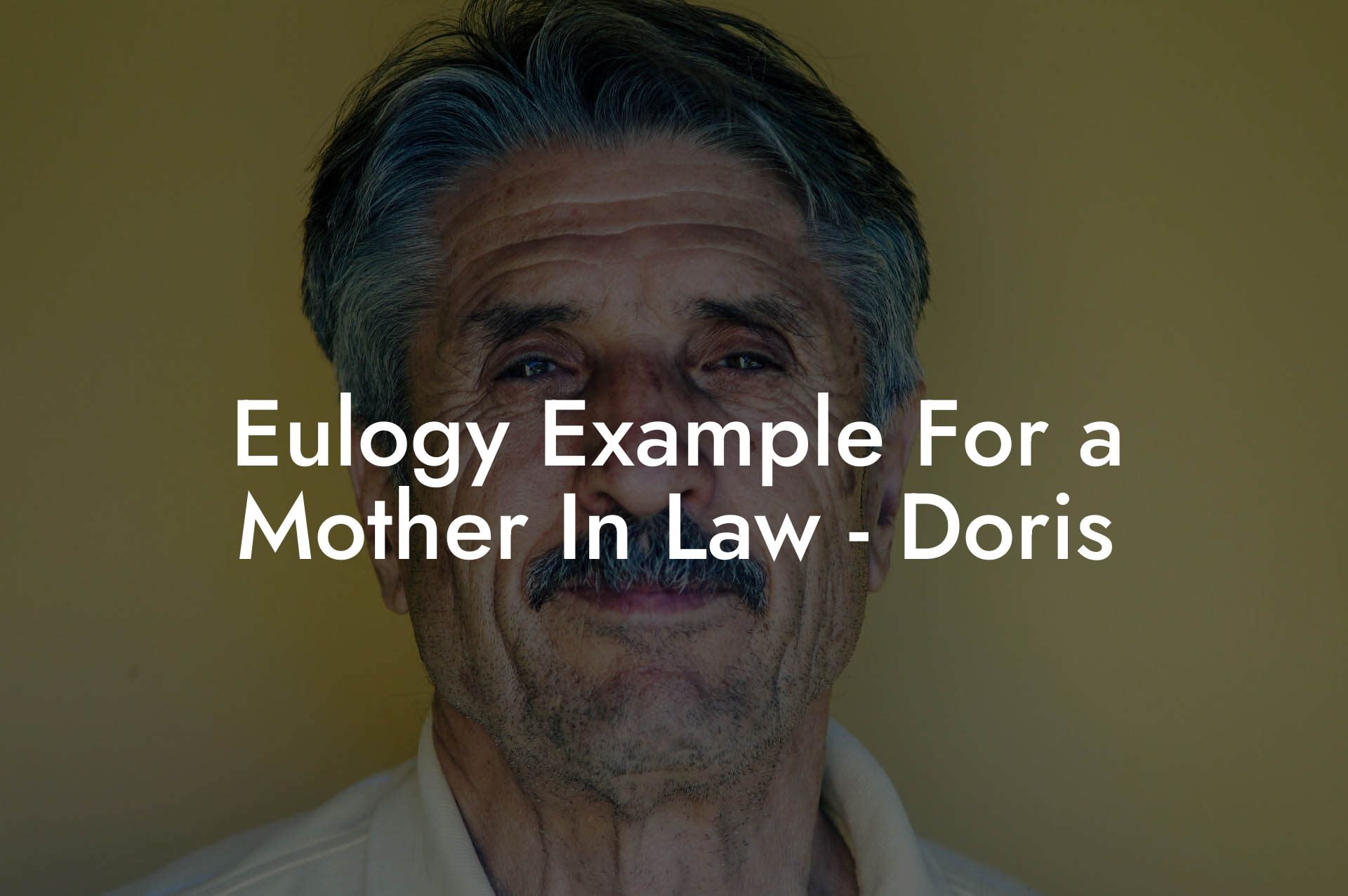 Eulogy Example For a Mother In Law   Doris