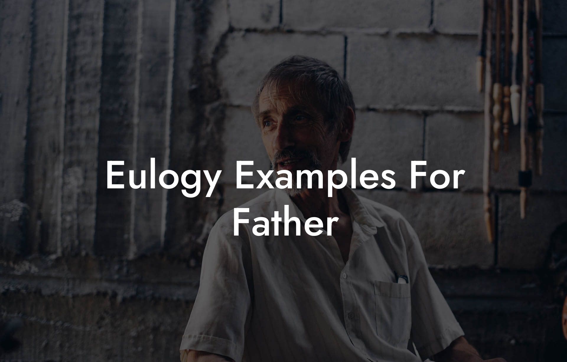 Eulogy Examples For Father