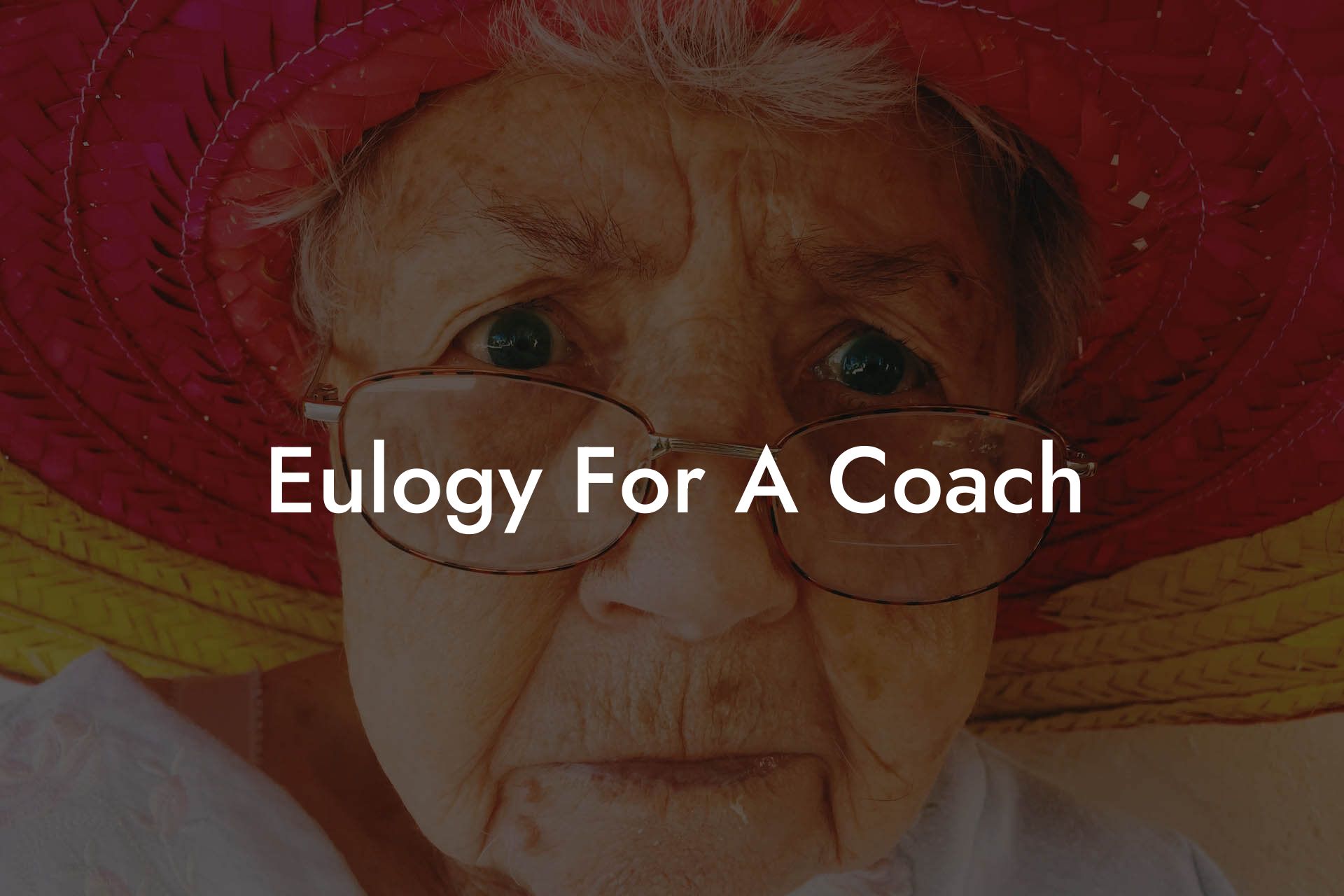 Eulogy For A Coach