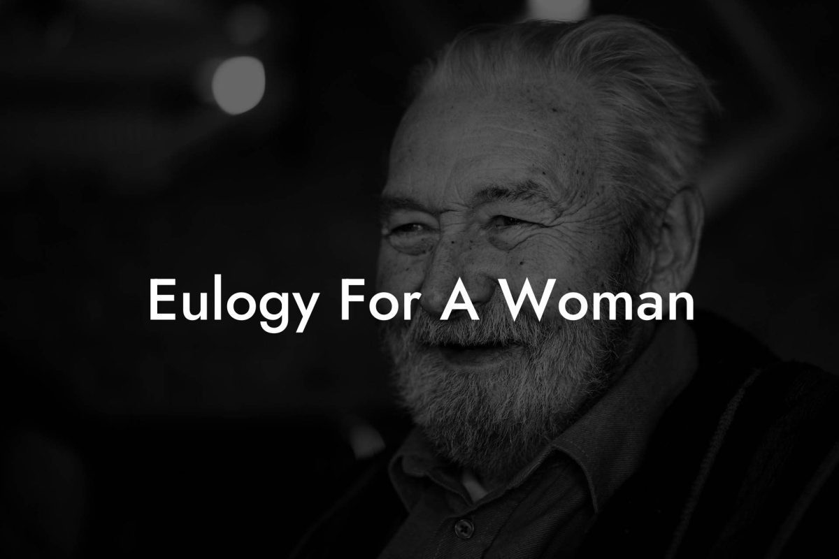 Eulogy For A Woman