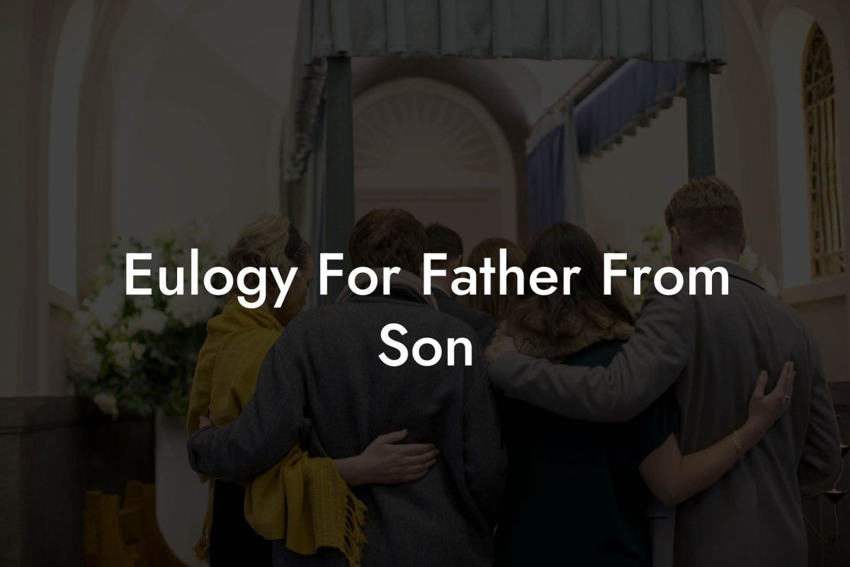 Eulogy For Father From Son