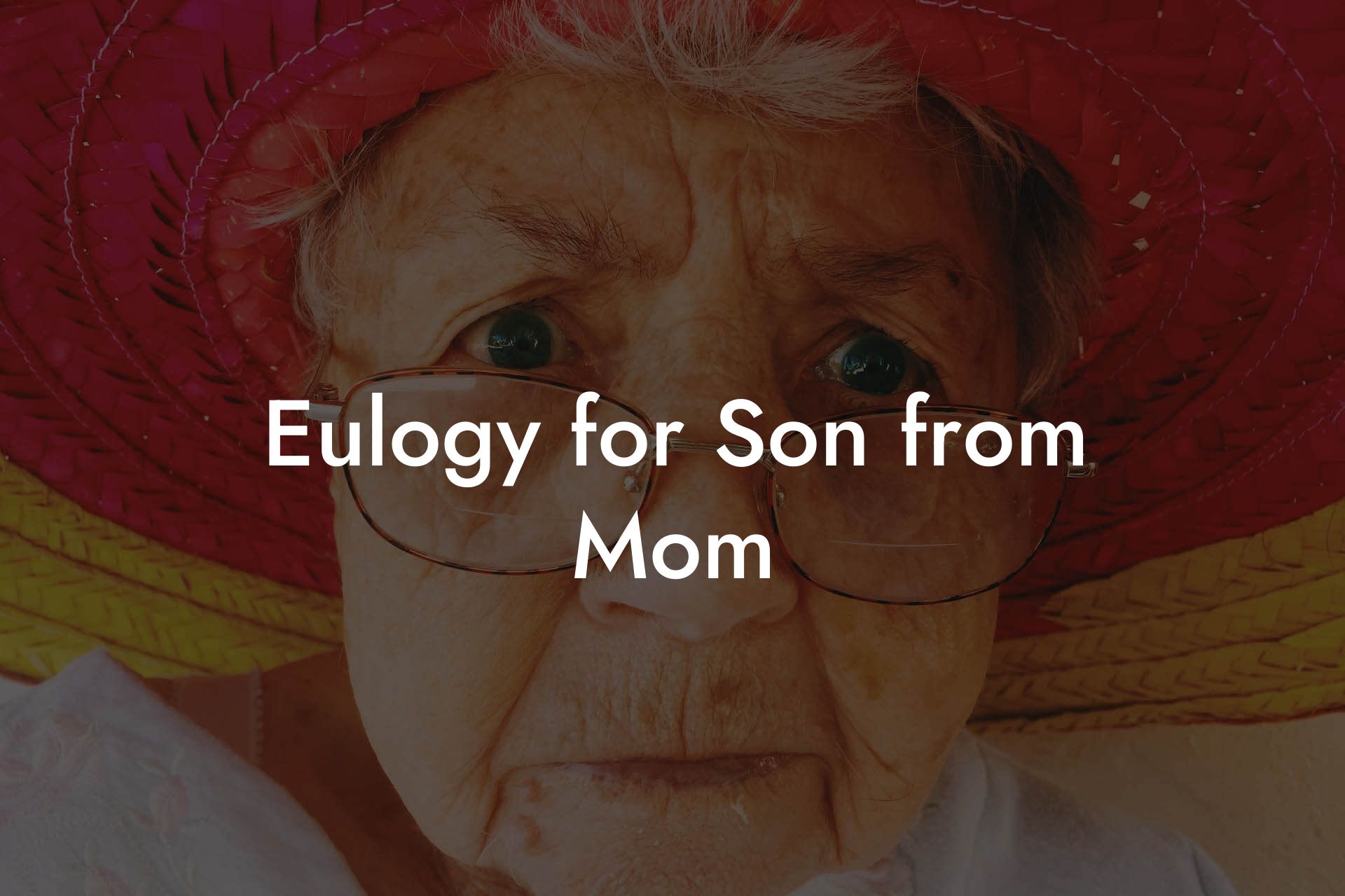 Eulogy for Son from Mom