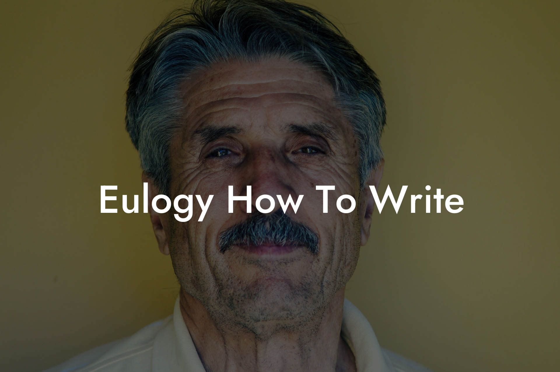 Eulogy How To Write