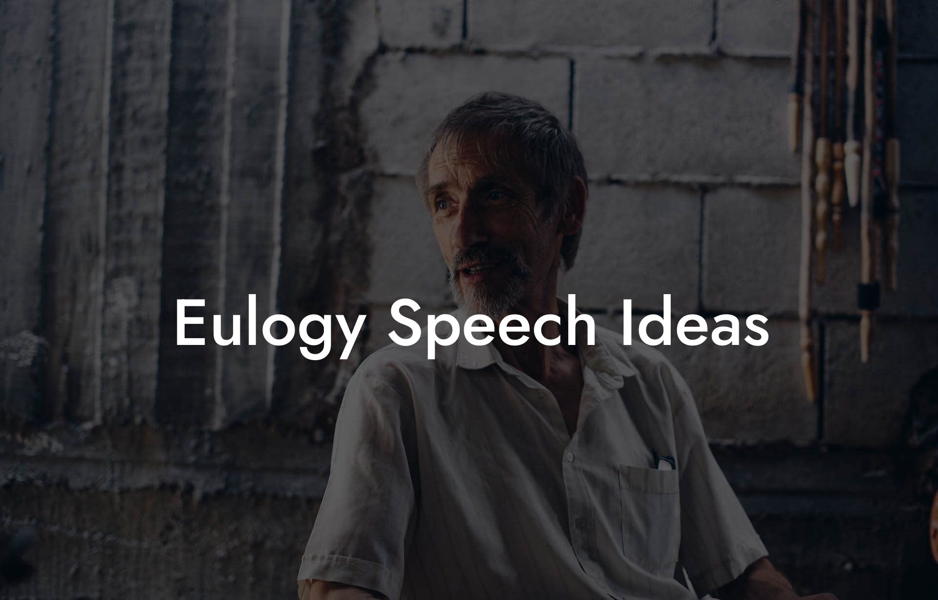 Eulogy Speech Ideas
