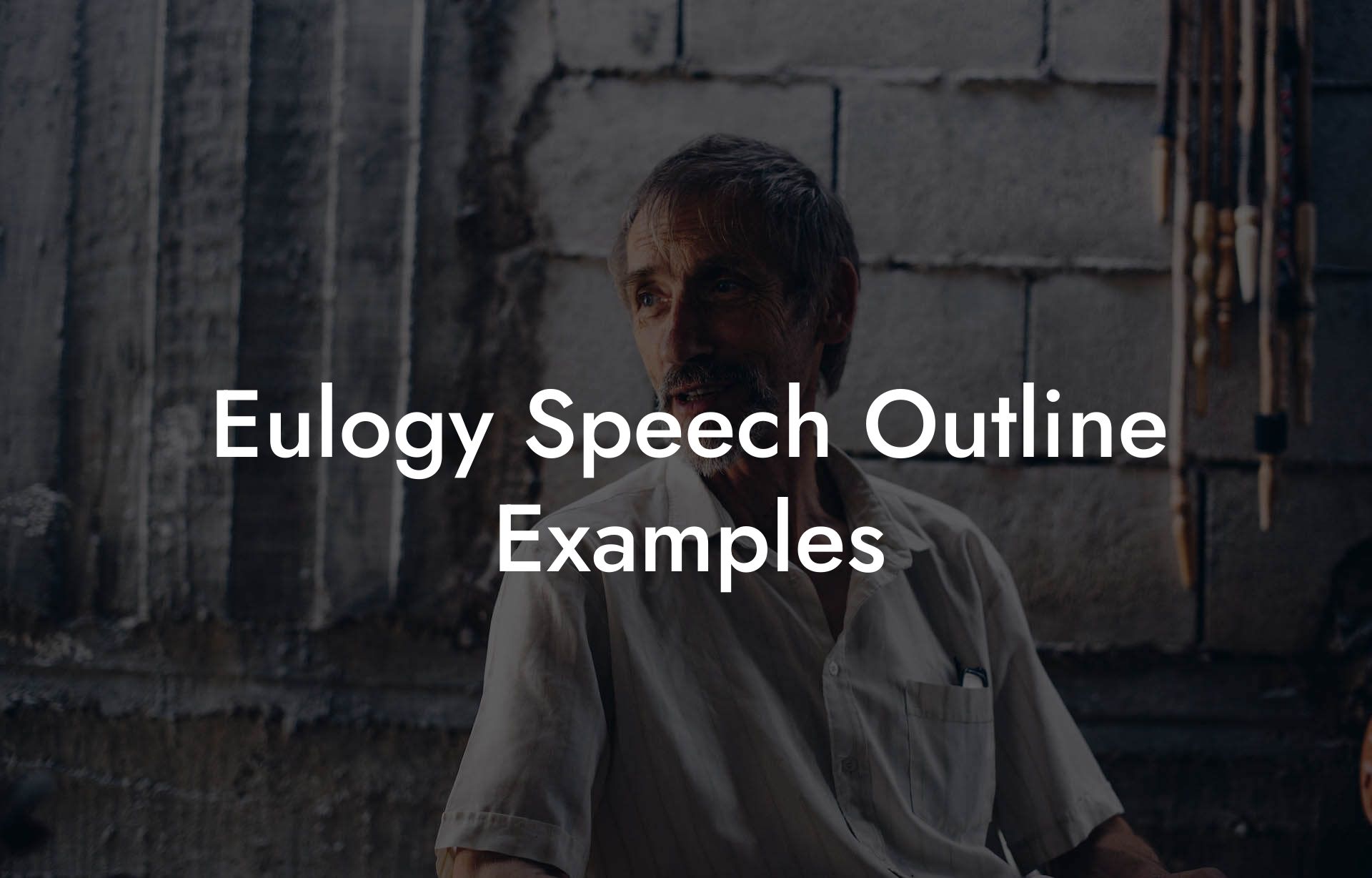 Eulogy Speech Outline Examples