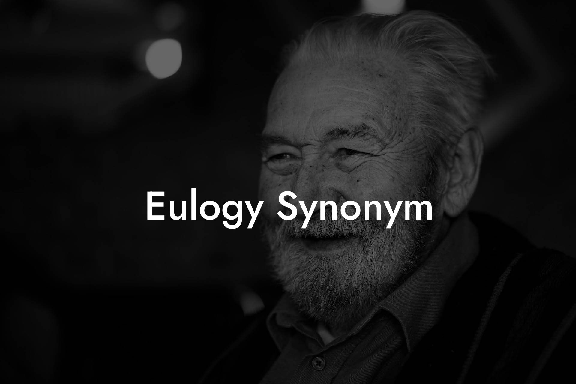 Eulogy Synonym