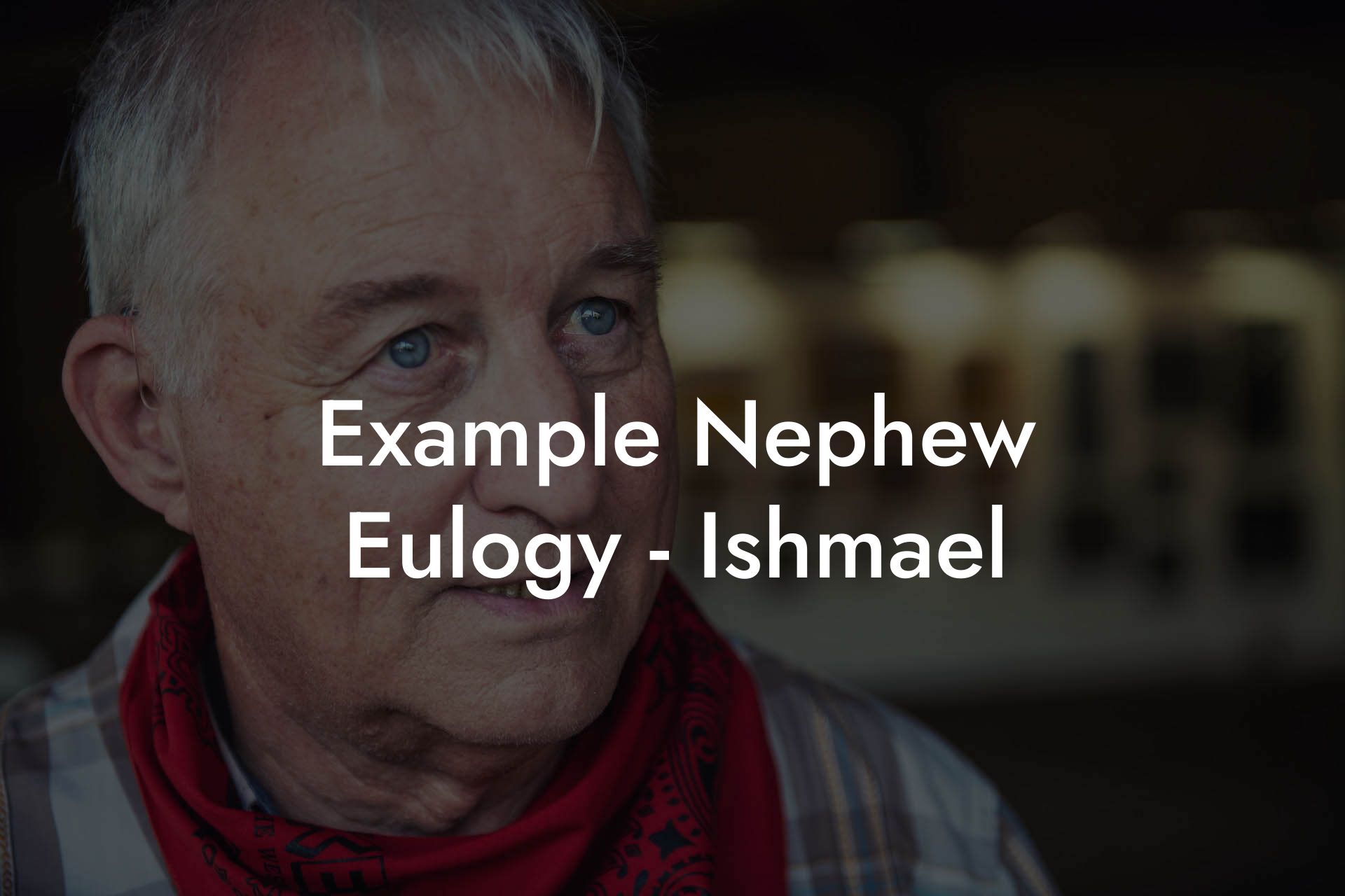 Example Nephew  Eulogy - Ishmael