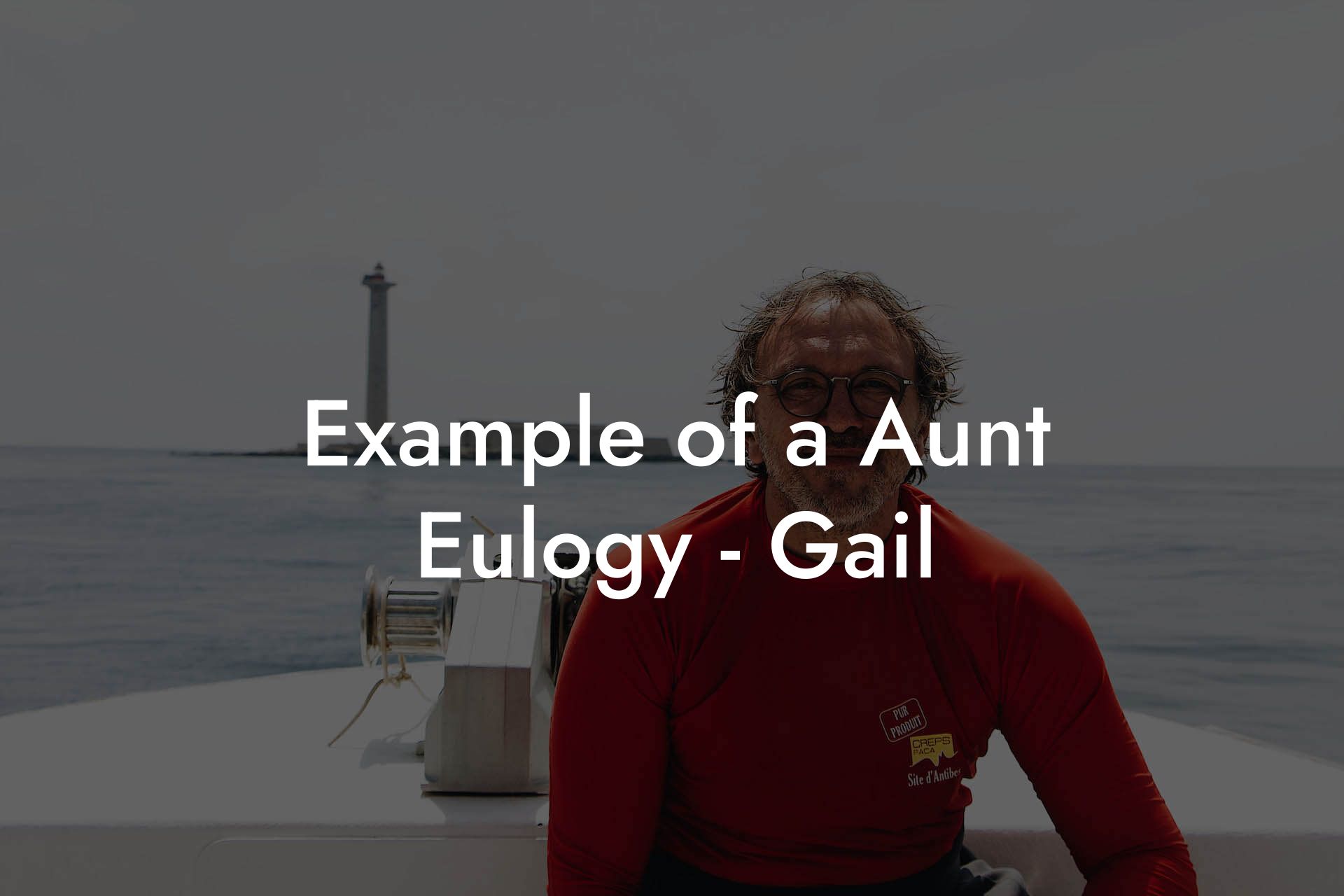 Example of a Aunt Eulogy - Gail