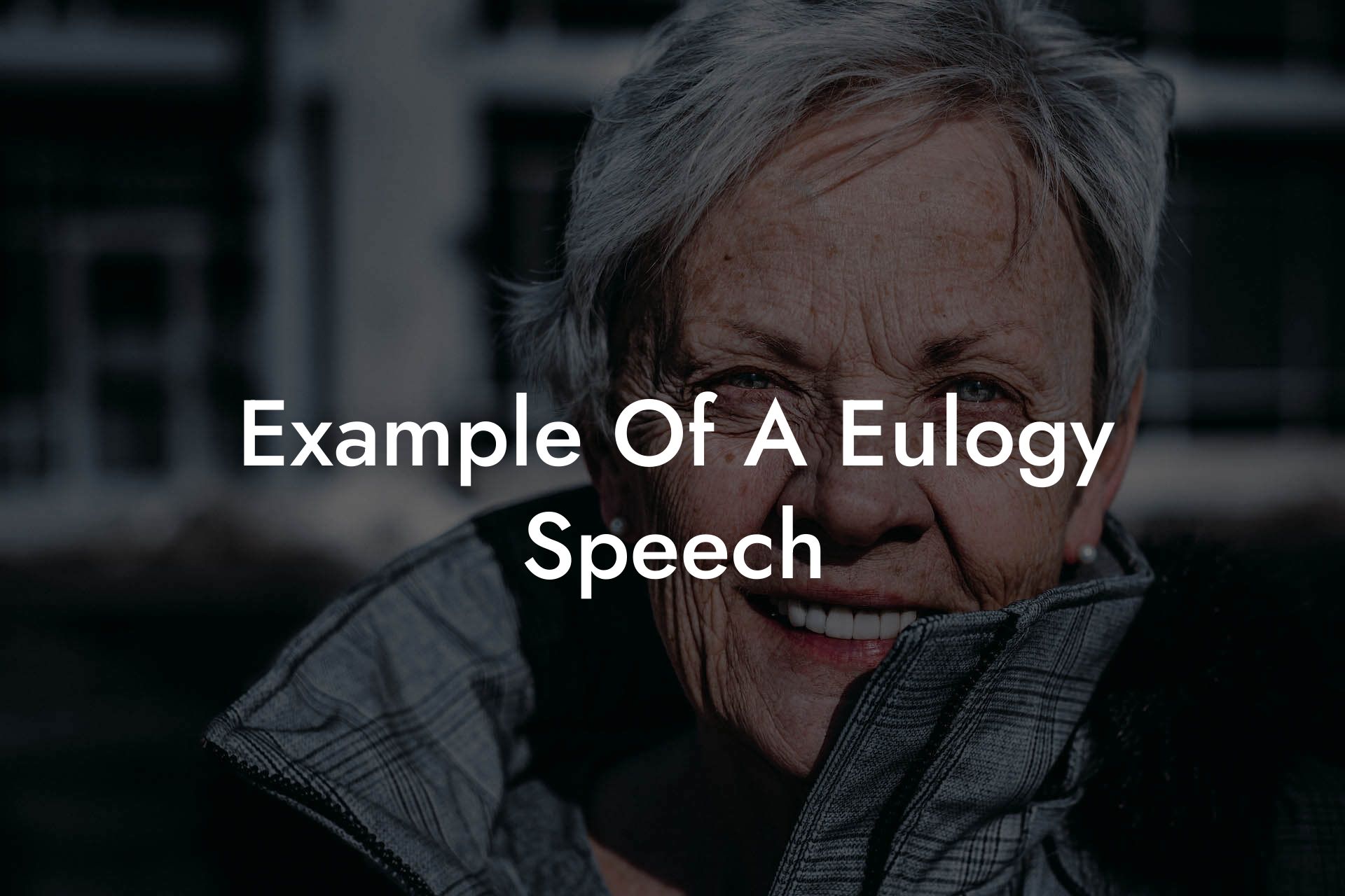 Example Of A Eulogy Speech