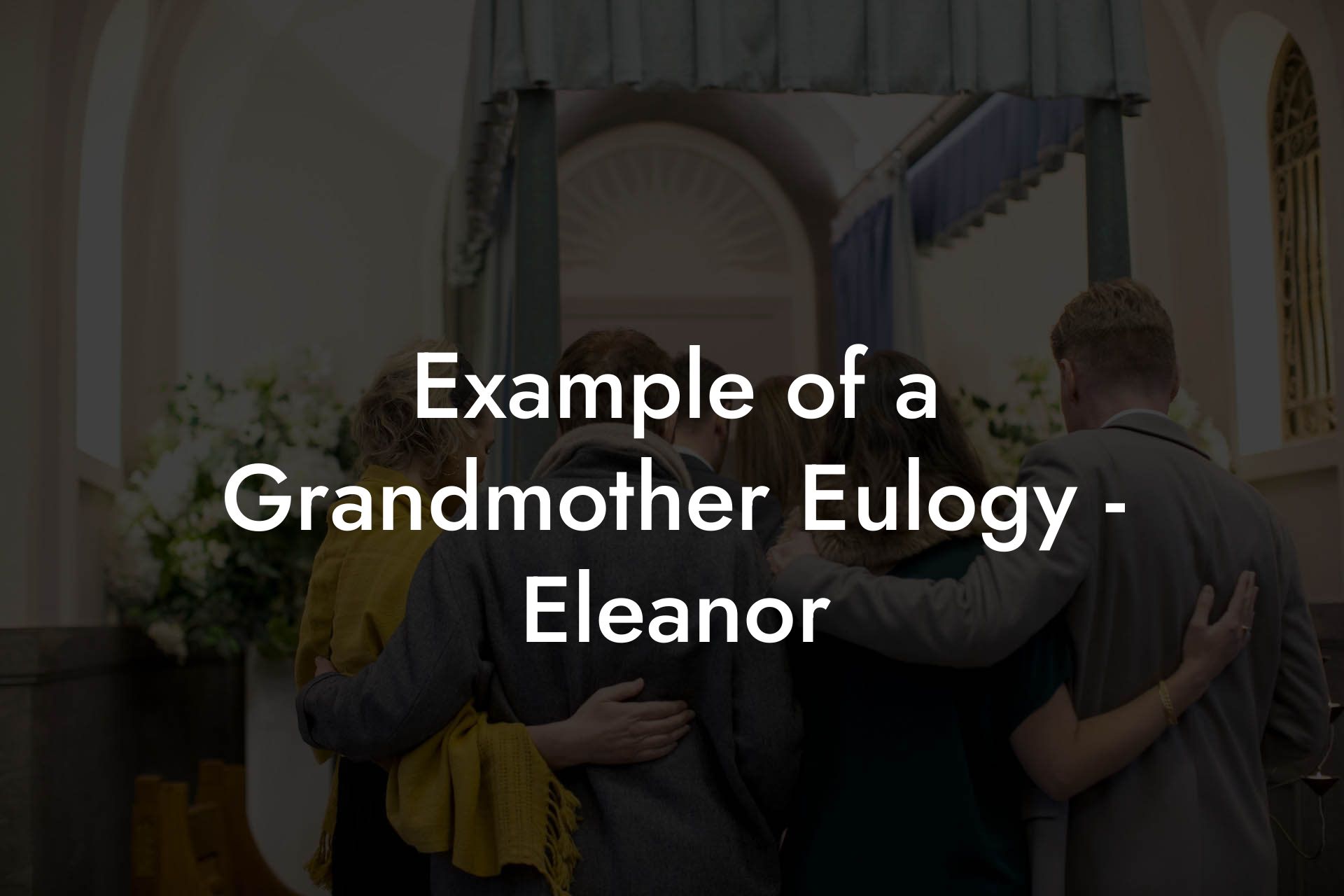 Example of a Grandmother Eulogy - Eleanor