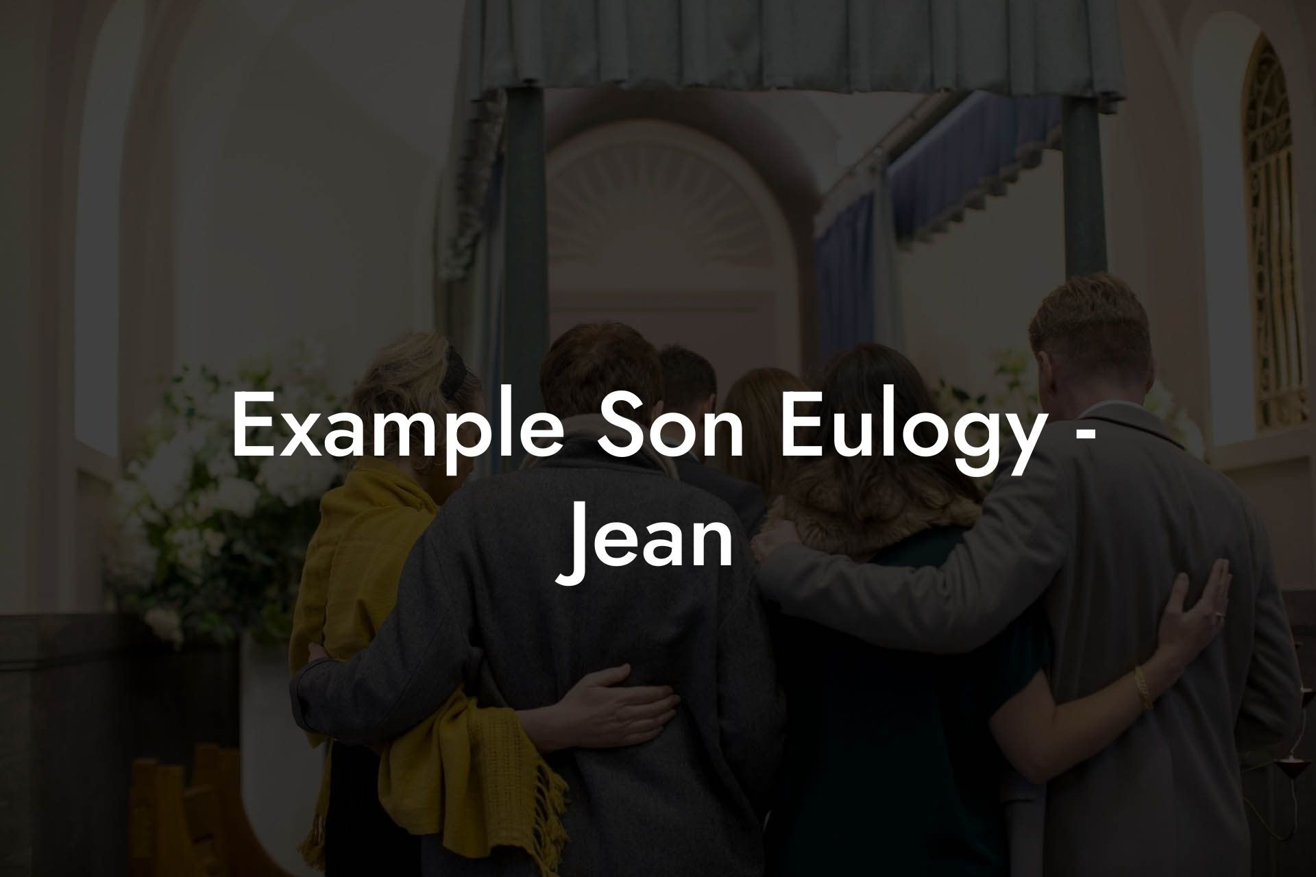 Example Son Eulogy   Jean
