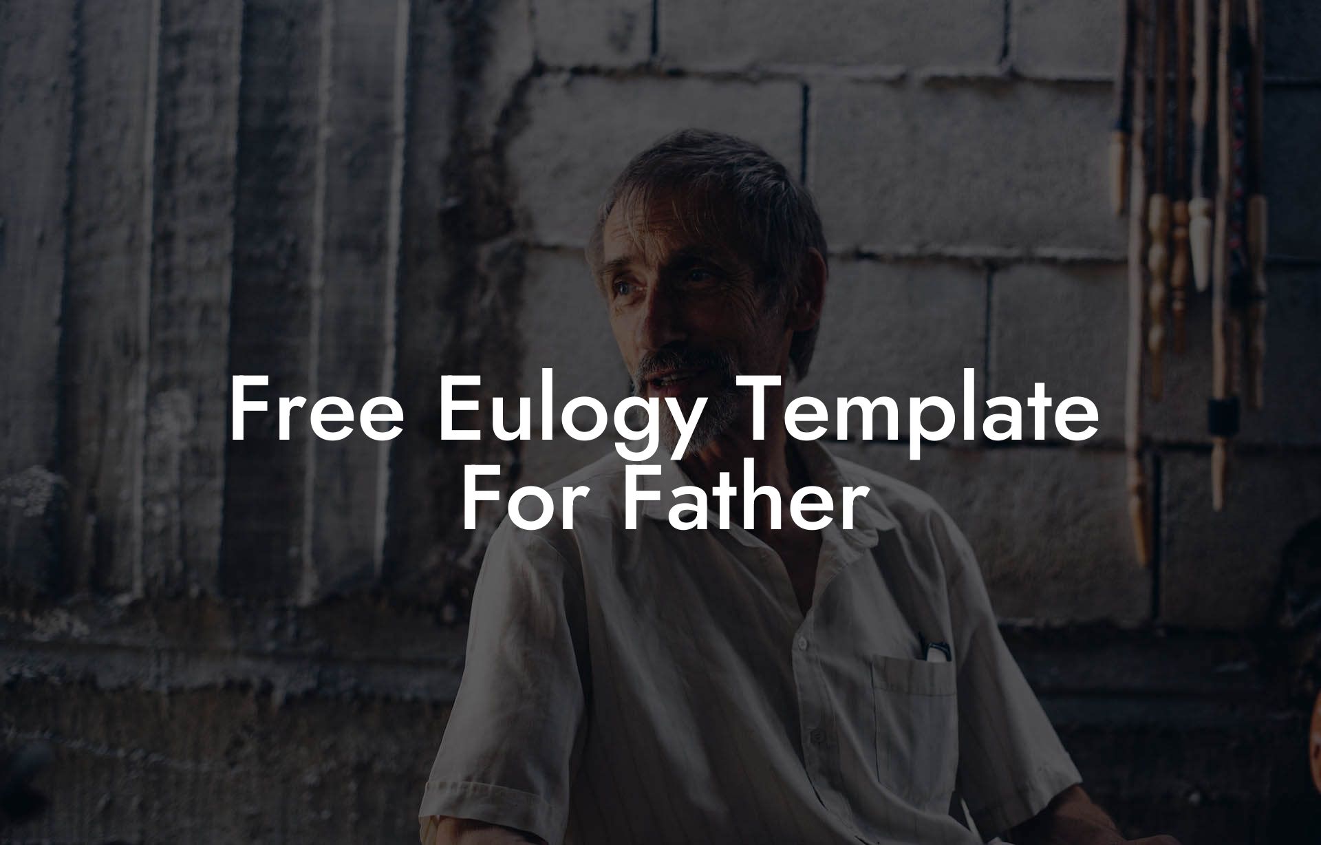Free Eulogy Template For Father