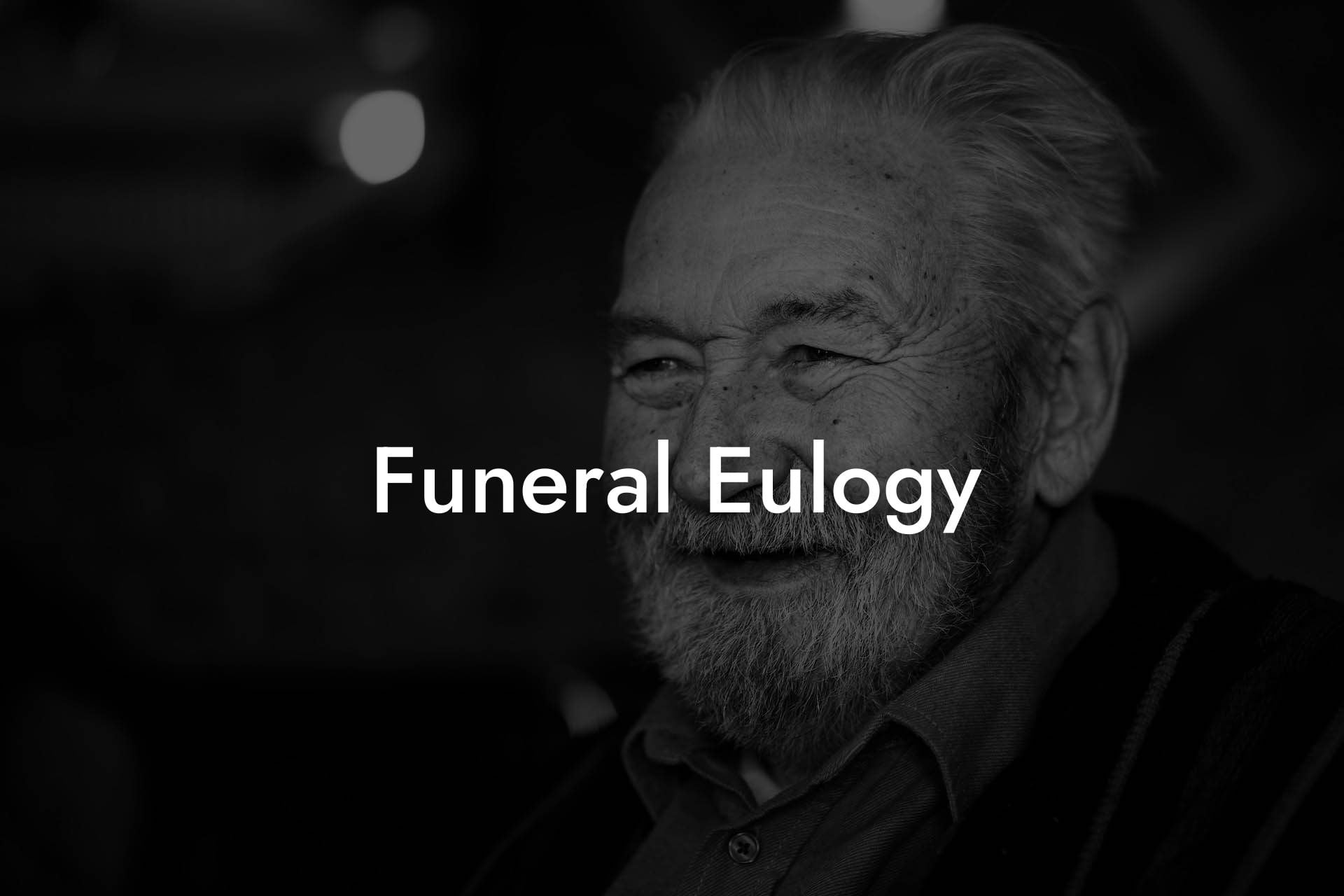 Funeral Eulogy