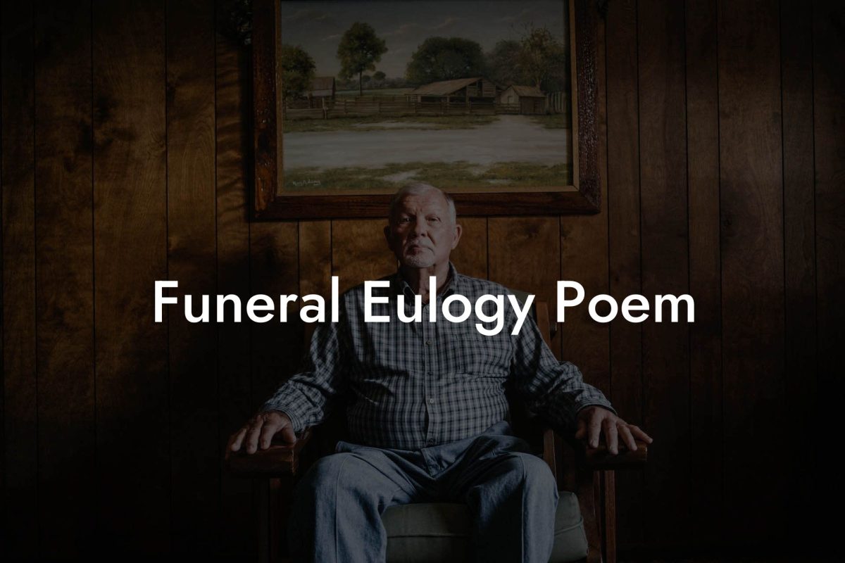 Funeral Eulogy Poem