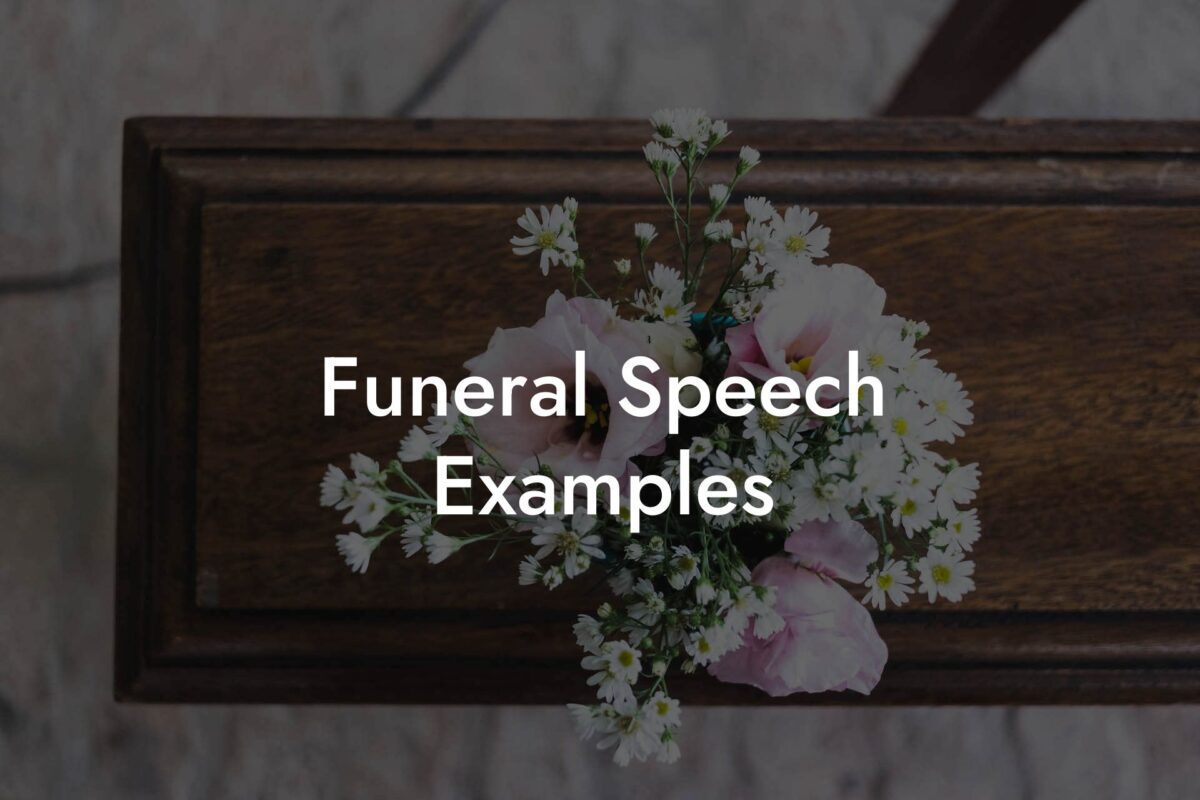 Funeral Speech Examples