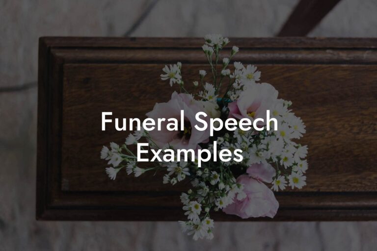 Funeral Speech Examples Eulogy Assistant