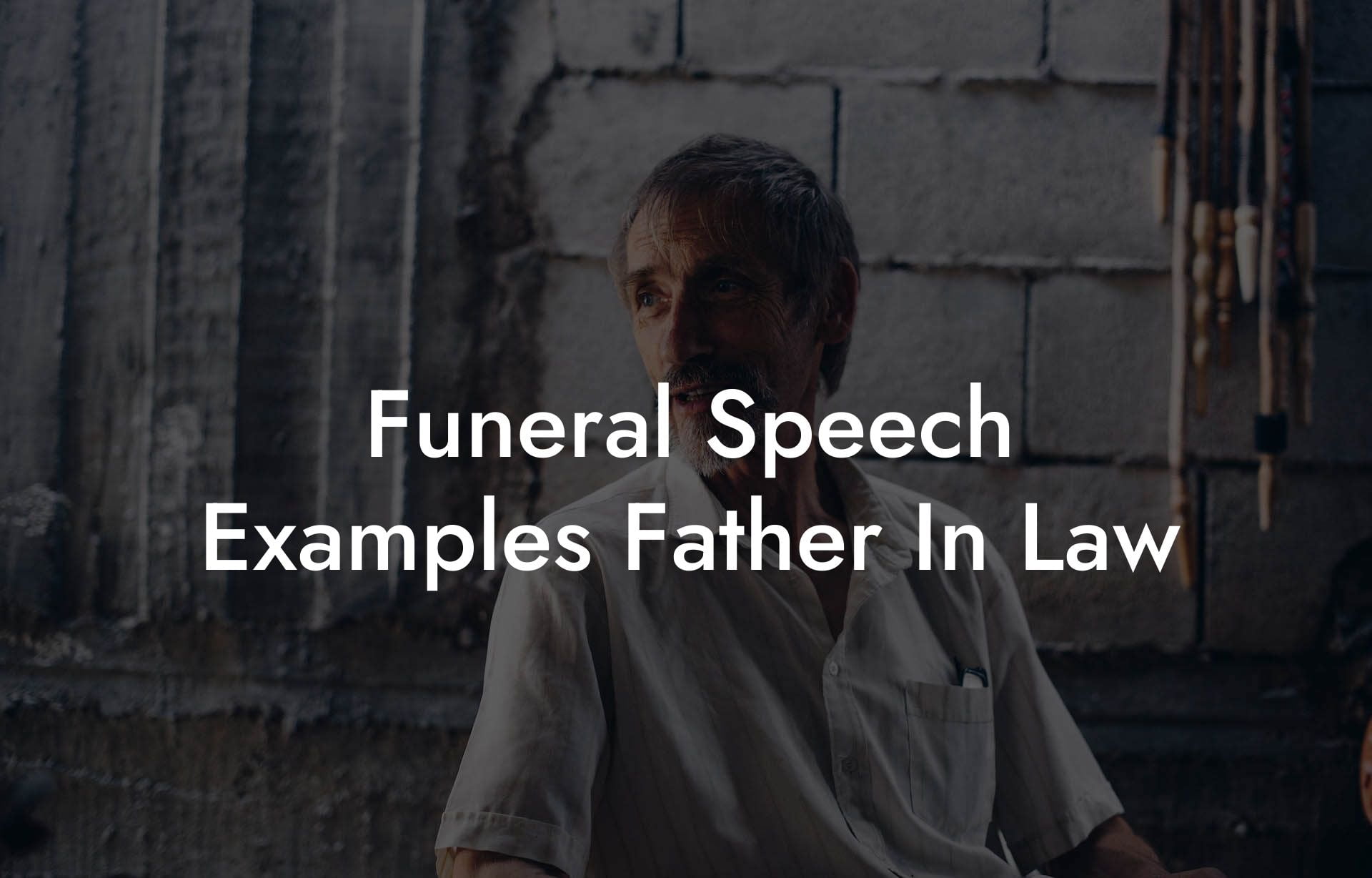 Funeral Speech Examples Father In Law