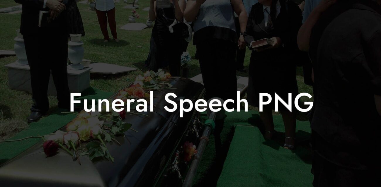 Funeral Speech PNG