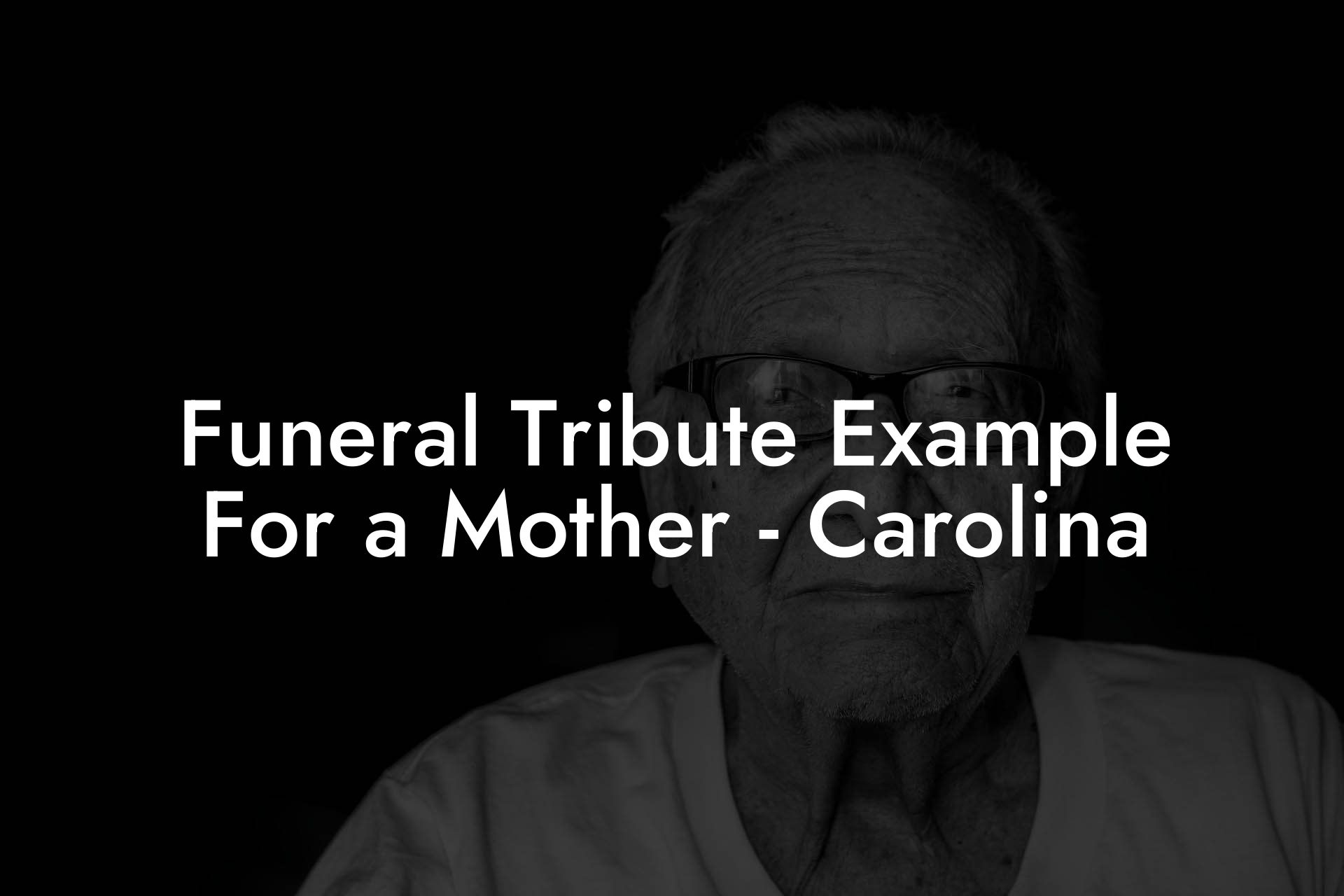 Funeral Tribute Example For a Mother - Carolina - Eulogy Assistant