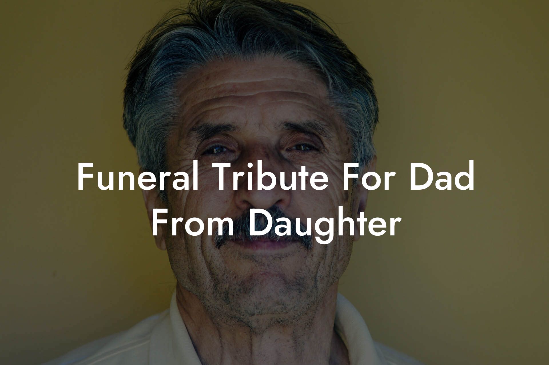 Funeral Tribute For Dad From Daughter