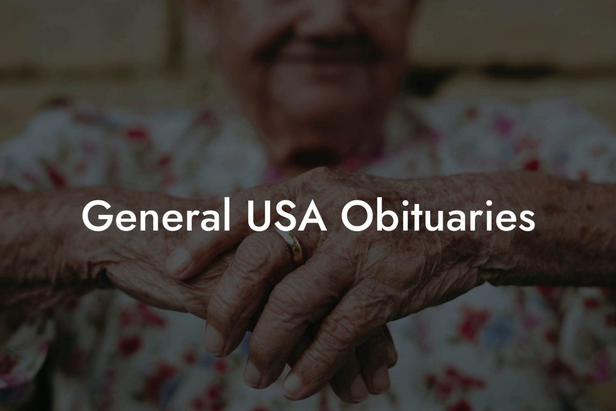General USA Obituaries