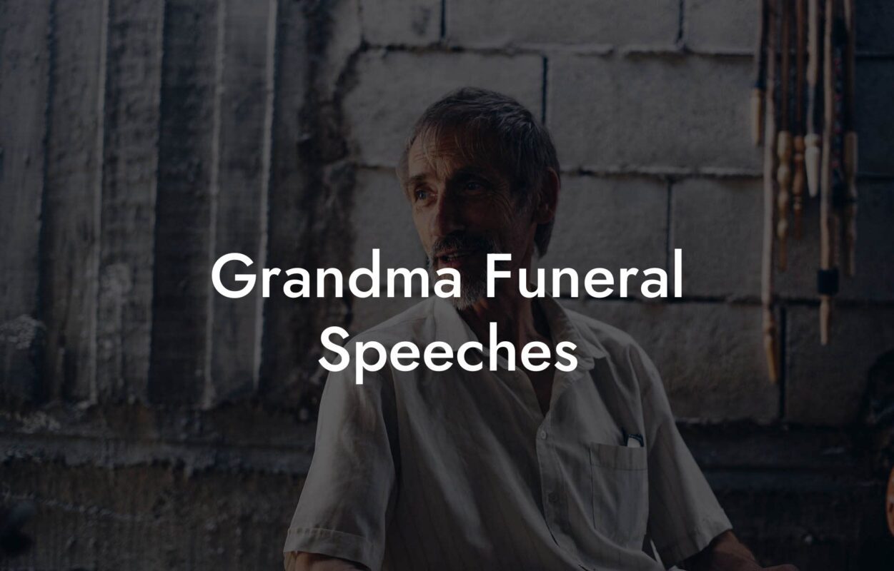 Grandma Funeral Speeches